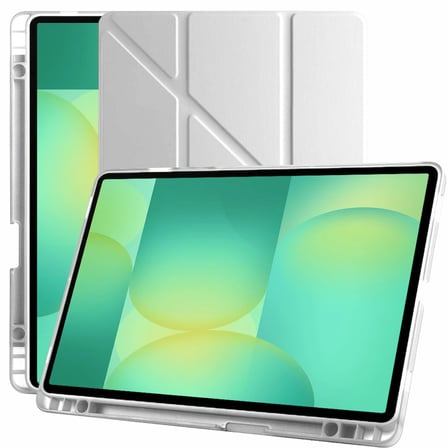 Samsung Galaxy Tab S10 FE 11 Inc SM-X520 Üçgen Katlanabilir Kalemlikli Yatay Dikey Standlı Kılıf
