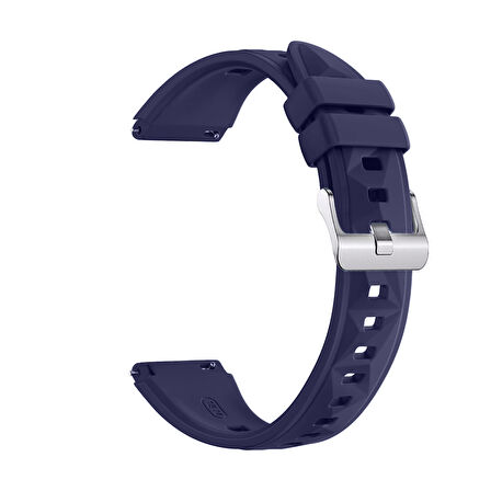 Sneezy Huawei Watch GT6 41mm İle Uyumlu Prism Metal Tokalı Soft Yumuşak Silikon Kordon