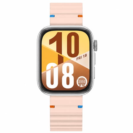 Huawei Watch Fit 4 ve Fit 4 Pro İle Uyumlu Dalga Desenli Tokalı Yumuşak Soft Silikon Kordon