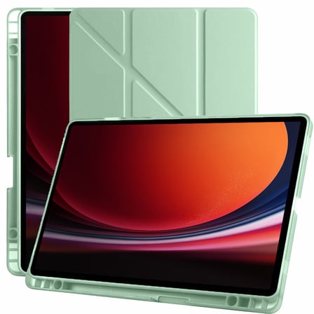 Samsung Galaxy Tab S9 11 Inc SM-X710 Üçgen Katlanabilir Kalemlikli Yatay Dikey Standlı Kılıf