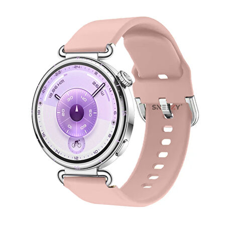 Huawei Watch GT6 41mm İle Uyumlu Yumuşak PureLux Soft Tokalı Silikon Kordon