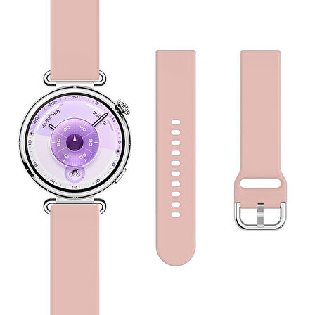 Huawei Watch GT6 41mm İle Uyumlu Yumuşak PureLux Soft Tokalı Silikon Kordon