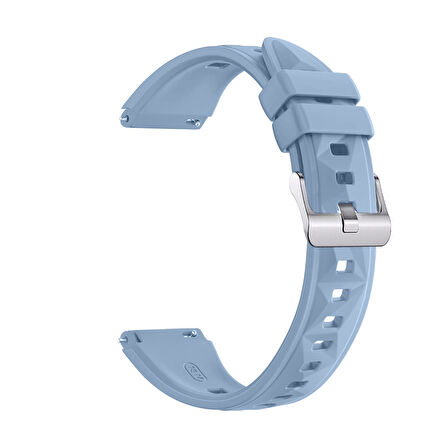 Sneezy Huawei Watch GT6 41mm İle Uyumlu Prism Metal Tokalı Soft Yumuşak Silikon Kordon