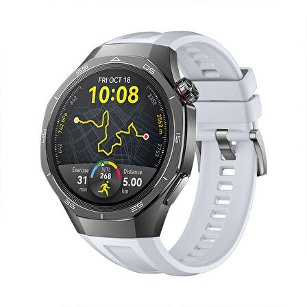 Huawei Watch Gt5 Pro 46mm İle Tam Uyumlu Kordon Metal Tokalı Yumuşak Silikon Kordon Kayış