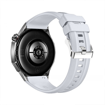 Huawei Watch Gt5 Pro 46mm İle Tam Uyumlu Kordon Metal Tokalı Yumuşak Silikon Kordon Kayış