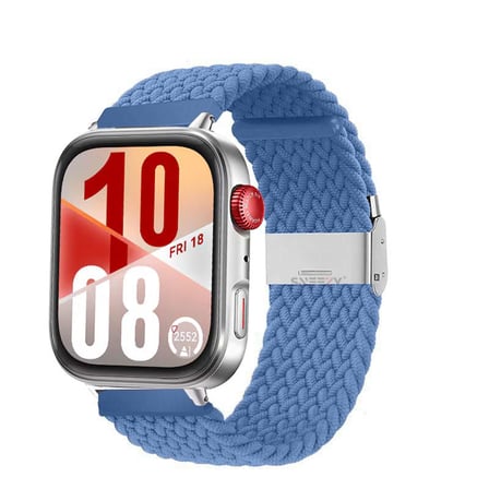 Huawei Watch Fit 4 Fit 4 Pro İle Uyumlu Metal Klipsli Solo Fiberlink Yumuşak Kumaş Örgü Kordon