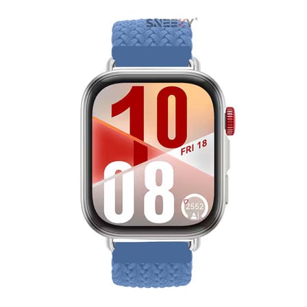 Huawei Watch Fit 4 Fit 4 Pro İle Uyumlu Metal Klipsli Solo Fiberlink Yumuşak Kumaş Örgü Kordon