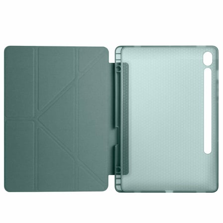Samsung Galaxy Tab S10 FE 11 Inc SM-X520 Üçgen Katlanabilir Kalemlikli Yatay Dikey Standlı Kılıf