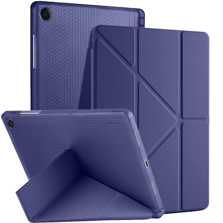 Samsung Galaxy Tab A11 Plus 11 Inc SM-X230 Üçgen Katlanabilir Kalemlikli Yatay Dikey Standlı Kılıf