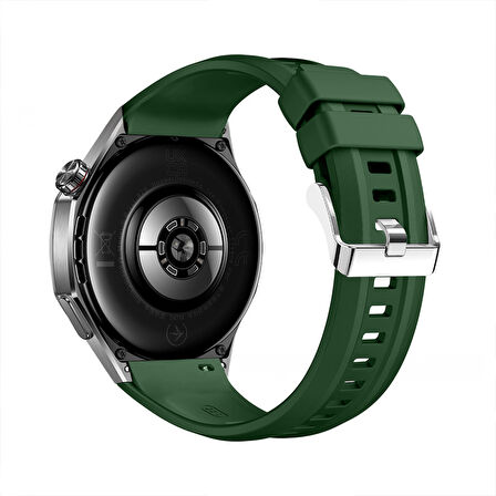 Huawei Watch GT6 Pro 46mm İle Tam Uyumlu Kordon Metal Tokalı Yumuşak Silikon Kordon Kayış