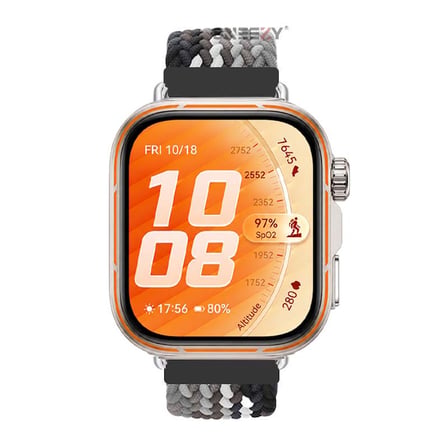 Huawei Watch Fit 5 Pro İle Uyumlu Metal Klipsli Solo Fiberlink Yumuşak Kumaş Örgü Kordon