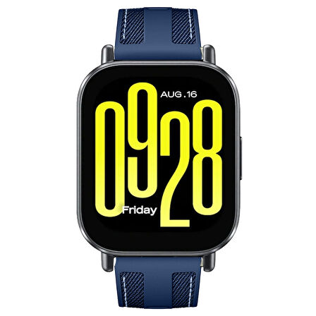 Redmi Watch 5 Active Redmi 5 Lite ile Uyumlu Metal Tokalı Dikiş Detaylı Şık Dokuma Silikon Kordon