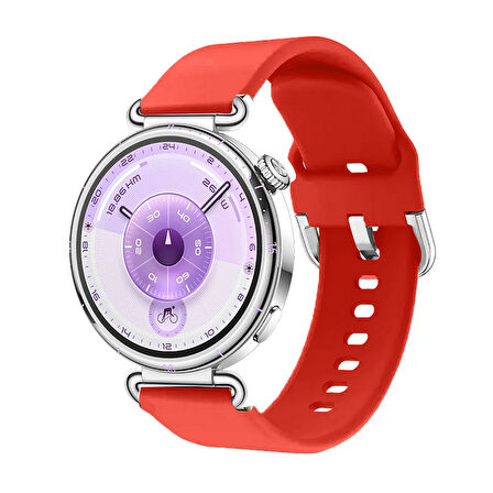 Huawei Watch GT6 41mm İle Uyumlu Yumuşak PureLux Soft Tokalı Silikon Kordon