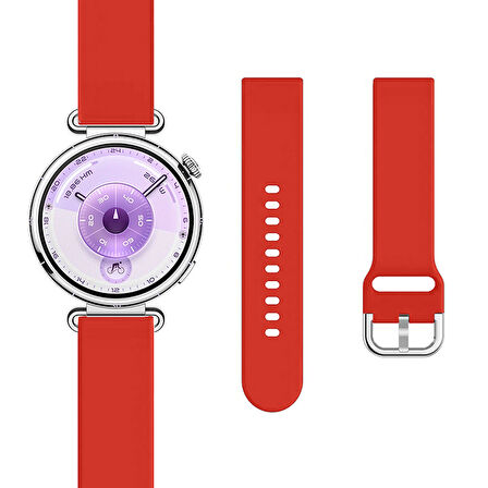 Huawei Watch GT6 41mm İle Uyumlu Yumuşak PureLux Soft Tokalı Silikon Kordon