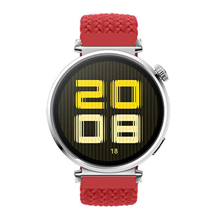 Sneezy Huawei Watch GT5 41mm İle Uyumlu FiberLink Manyetik Tokalı Kumaş Örgü Kordon