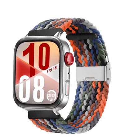 Huawei Watch Fit 4 Fit 4 Pro İle Uyumlu Metal Klipsli Solo Fiberlink Yumuşak Kumaş Örgü Kordon