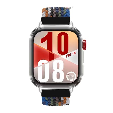 Huawei Watch Fit 4 Fit 4 Pro İle Uyumlu Metal Klipsli Solo Fiberlink Yumuşak Kumaş Örgü Kordon