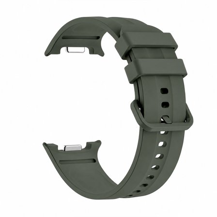 Samsung Galaxy Watch 9 44mm 40mm İle Uyumlu Oluklu Silikon Kordon Ayarlanabilir Spor Saat Kayışı