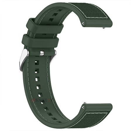 Redmi Watch 5 Active Redmi 5 Lite Uyumlu Kordon Dikiş Desenli Dokuma Silikon Kordon