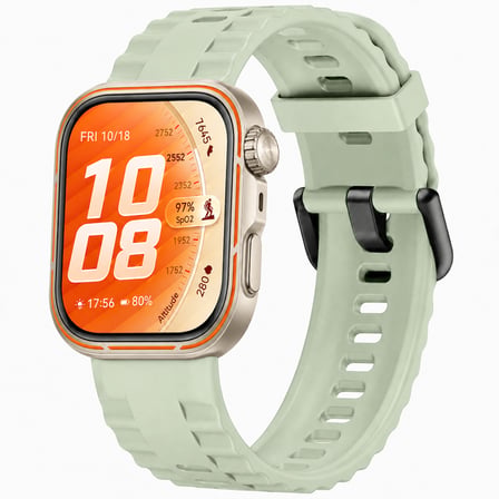Huawei Watch Fit 5 Pro İle Uyumlu Tırtıklı Metal Tokalı Spor Silikon Kordon
