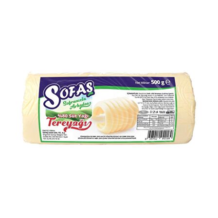 Sofaş Tereyağı 500 Gr Rulo