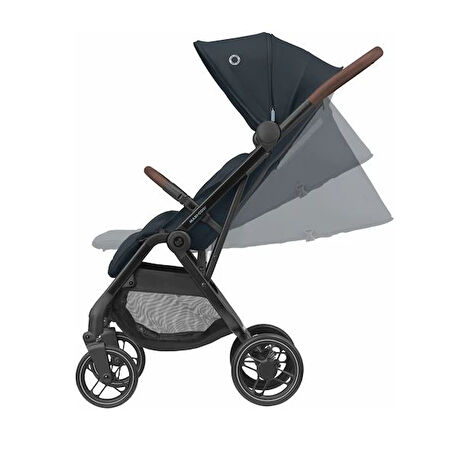 Soho Kompakt Seyahat Sistem Olabilen Otomatik Katlanan Bebek Arabası Essential Graphite