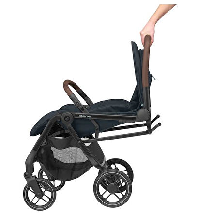 Soho Kompakt Seyahat Sistem Olabilen Otomatik Katlanan Bebek Arabası Essential Graphite