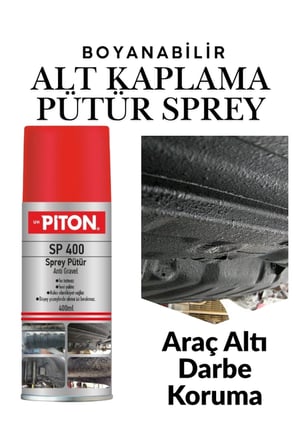 3 Adet 400ml Sprey Pütür Araç Araba Çamurluk Taş Darbe Koruma Su Tutmaz Ses Yalıtımlı Boyanabilir Kaplama