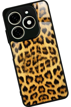 Tecno Spark 20 - 20C Uyumlu Soyut Sanat Tasarımlı Parlak Silikon Kılıf