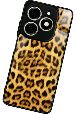 Tecno Spark 20 - 20C Uyumlu Soyut Sanat Tasarımlı Parlak Silikon Kılıf