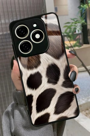 Tecno Spark 20 - 20C Uyumlu Kedi Tasarımlı Parlak Silikon Kılıf