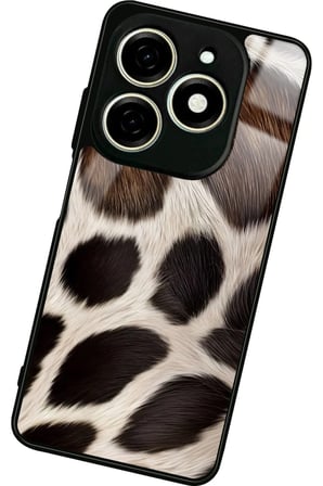Tecno Spark 20 - 20C Uyumlu Kedi Tasarımlı Parlak Silikon Kılıf