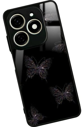 Tecno Spark 20 - 20C Uyumlu Love Yazılı Parlak Silikon Kılıf
