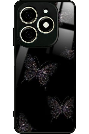 Tecno Spark 20 - 20C Uyumlu Love Yazılı Parlak Silikon Kılıf