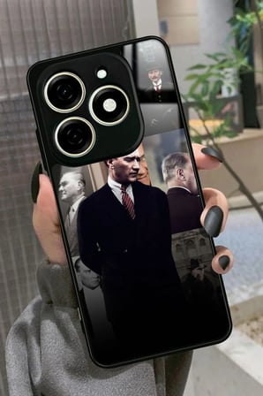 Tecno Spark 20 - 20C Uyumlu Bordo Poster Tasarımlı Parlak Silikon Kılıf