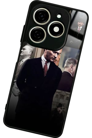 Tecno Spark 20 - 20C Uyumlu Bordo Poster Tasarımlı Parlak Silikon Kılıf