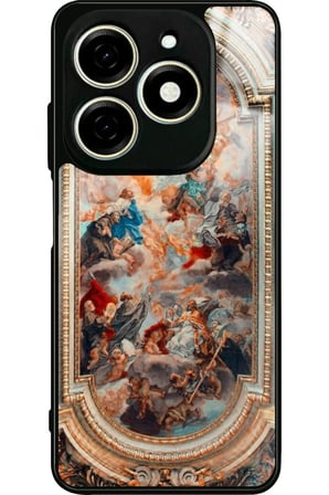 Tecno Spark 20 - 20C Uyumlu Soyut Sanat Tasarımlı Parlak Silikon Kılıf