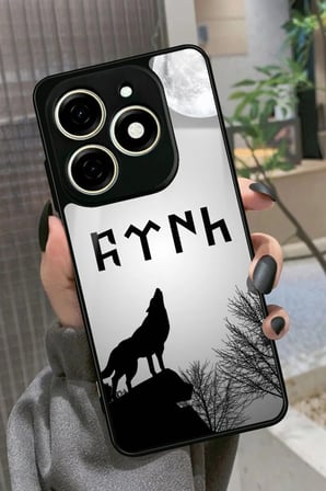 Tecno Spark 20 - 20C Uyumlu Güneş Tasarımlı Parlak Silikon Kılıf