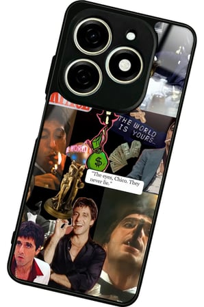 Tecno Spark 20 - 20C Uyumlu Soyut Sanat Tasarımlı Parlak Silikon Kılıf