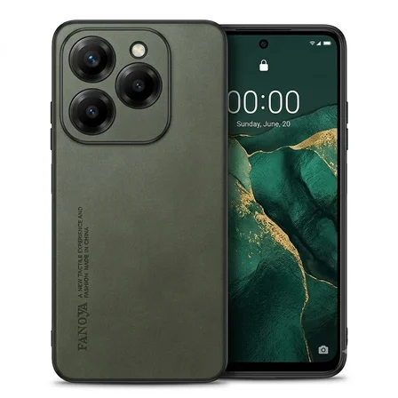 Tecno Spark 20 / 20c / Go 2024 Uyumlu Kılıf Deri Görünümlü Şık Tasarım Hlt-Hide