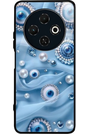 Tecno Spark 30C Uyumlu Pembe Zebra Tasarımlı Parlak Silikon Kılıf