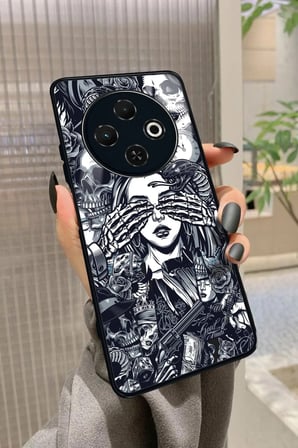 Tecno Spark 30C Uyumlu Melek Tasarımlı Parlak Silikon Kılıf