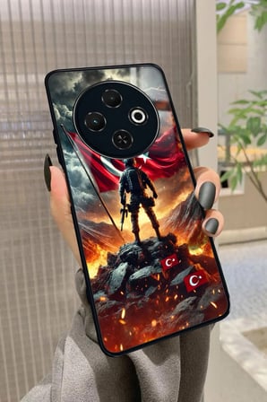 Tecno Spark 30C Uyumlu Yeşil Kelebek Tasarımlı Parlak Silikon Kılıf
