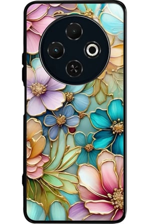 Tecno Spark 30C Uyumlu Kiraz Tasarımlı Parlak Silikon Kılıf