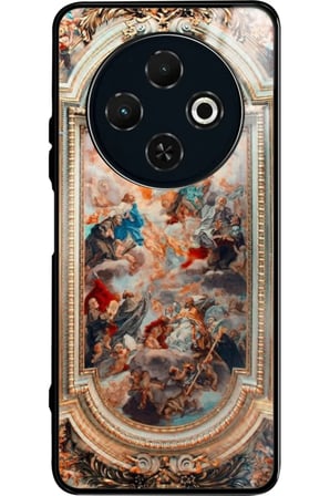 Tecno Spark 30C Uyumlu Soyut Sanat Tasarımlı Parlak Silikon Kılıf