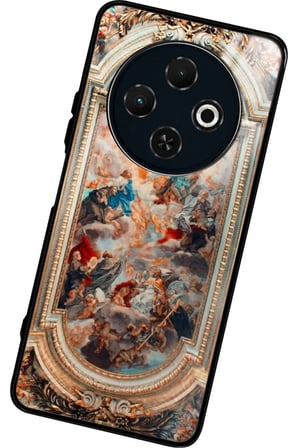 Tecno Spark 30C Uyumlu Soyut Sanat Tasarımlı Parlak Silikon Kılıf