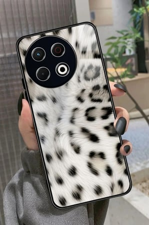 Tecno Spark 30 Pro Uyumlu Mor Kurdele Tasarımlı Parlak Silikon Kılıf