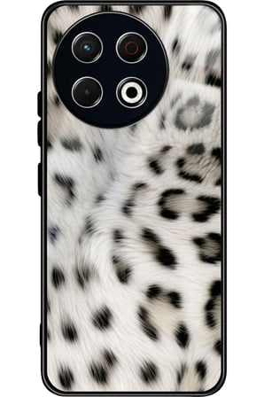 Tecno Spark 30 Pro Uyumlu Mor Kurdele Tasarımlı Parlak Silikon Kılıf