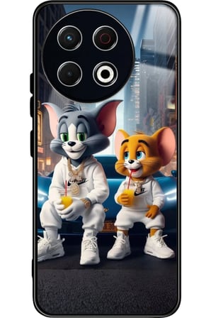 Tecno Spark 30 Pro Uyumlu Van Gogh Tasarımlı Parlak Silikon Kılıf