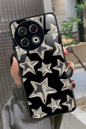 Tecno Spark 30 Uyumlu Araba Logosu Tasarımlı Parlak Silikon Kılıf